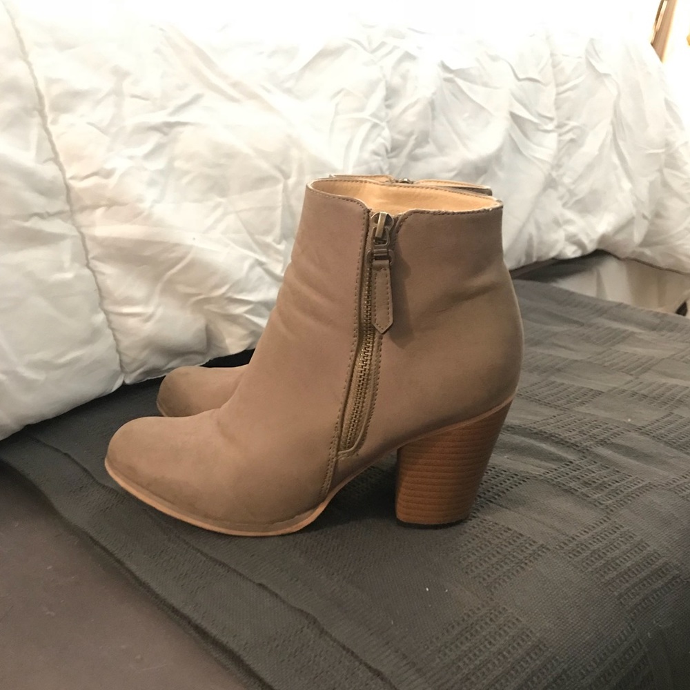 Tan booties